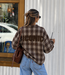 ICONIC CLUB Check Blouse (Brown)