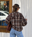 NEW YORK Check Blouse (Brown)
