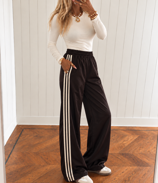 JOY Stripes Balloon Pants (Brown)