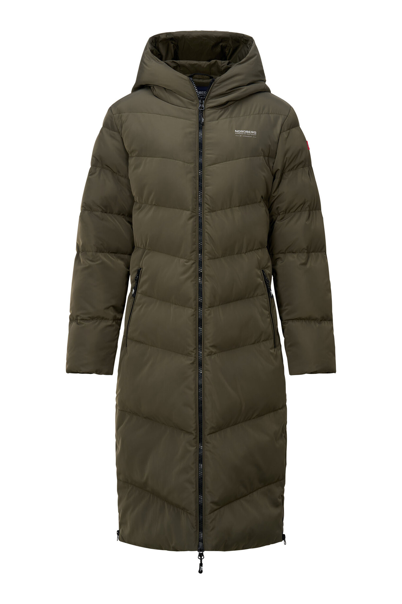 HELENA Ladies Long Puffy Parka (Army)