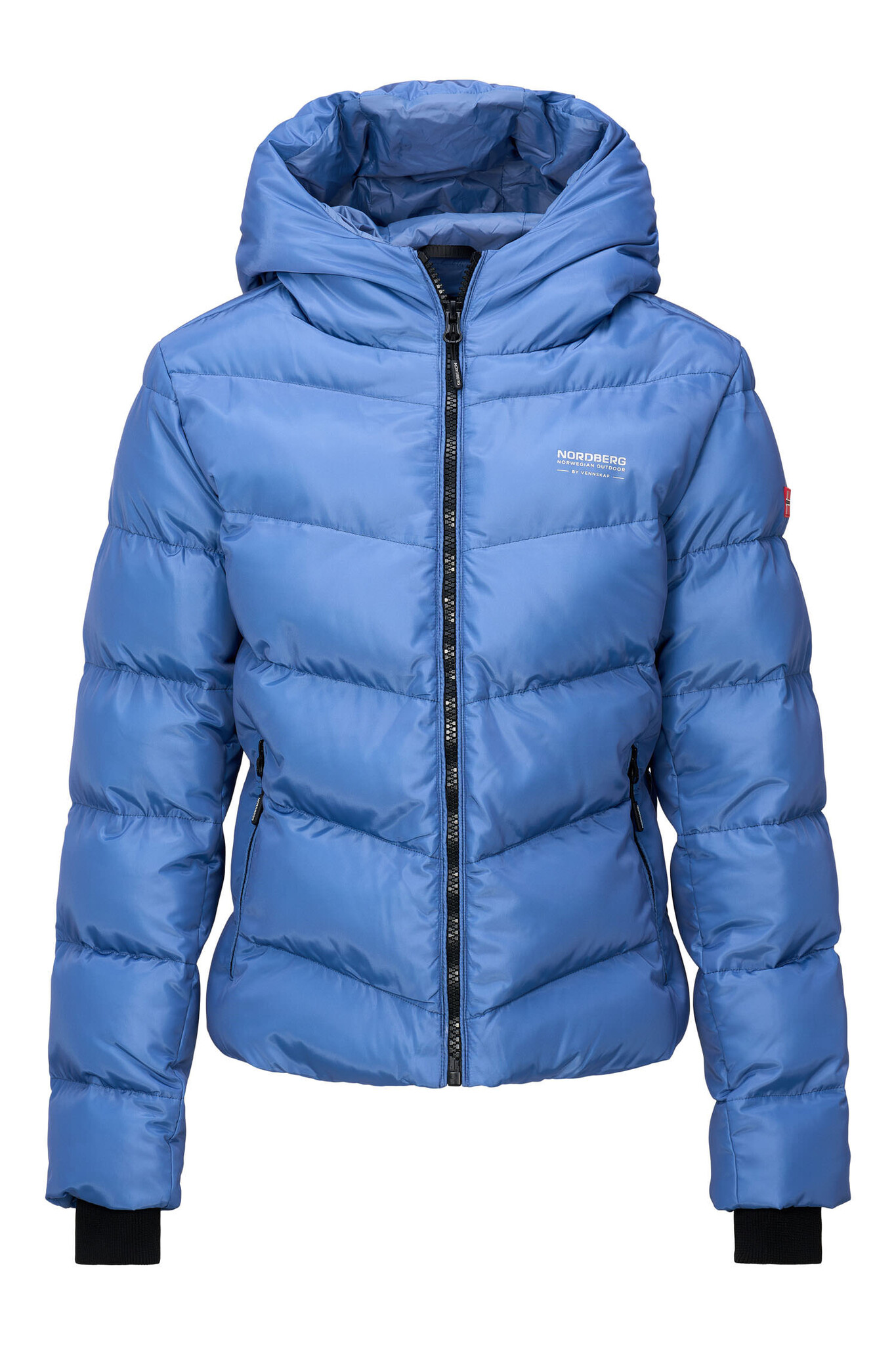 Ladies Puffy Parka Jacket Heike (Light Blue)