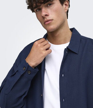 Only & Sons ONSHANSI ARIO LS SHIRT (Sky Captain)