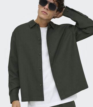 Only & Sons ONSHANSI ARIO LS SHIRT RLX (Forest Night)