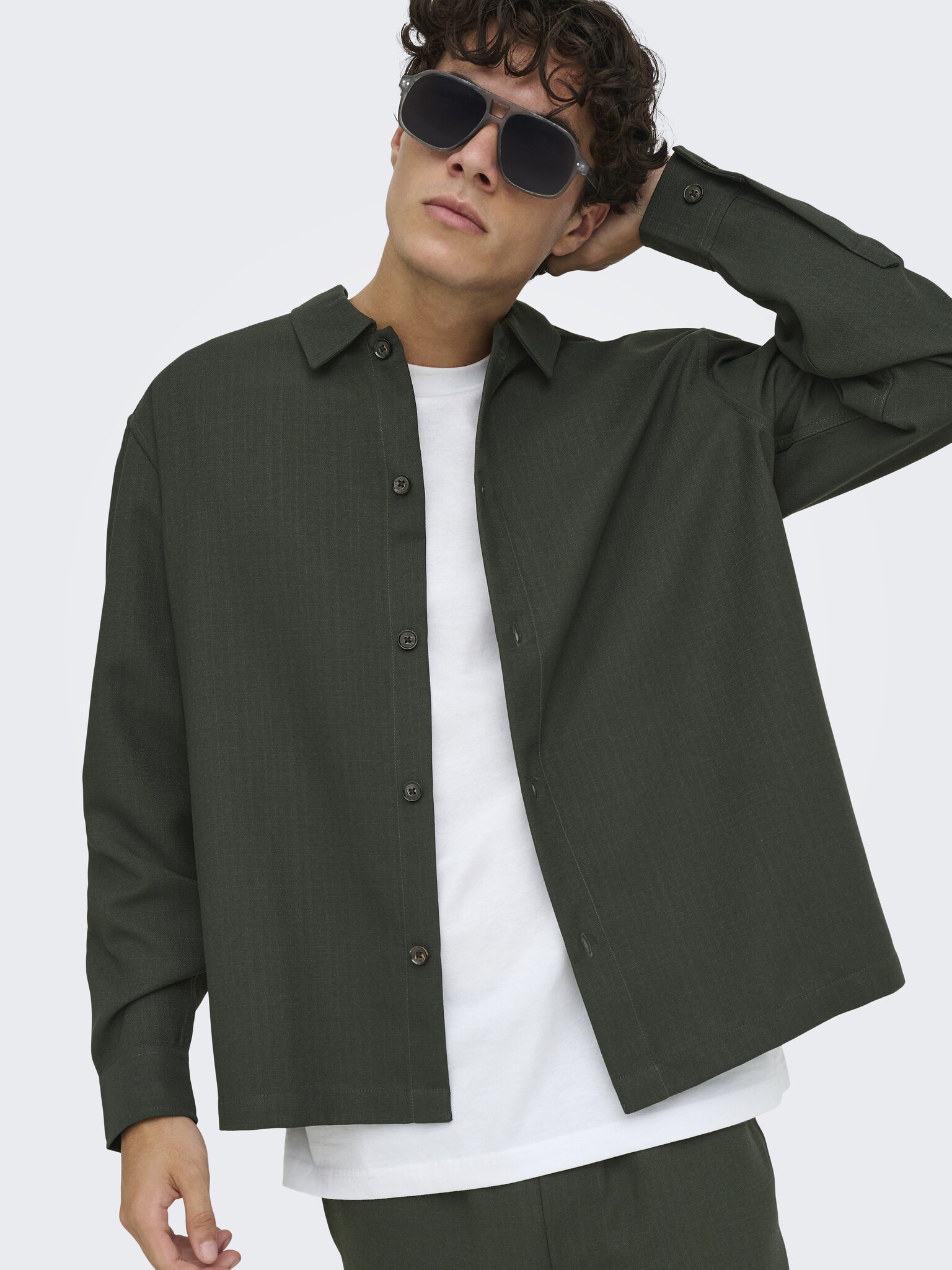 ONSHANSI ARIO LS SHIRT RLX (Forest Night)