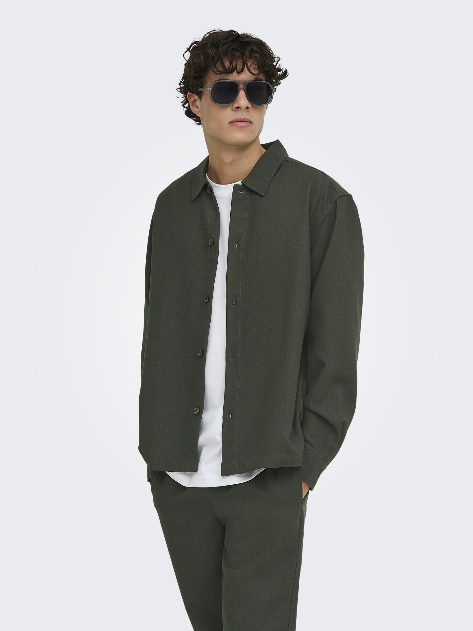 ONSHANSI ARIO LS SHIRT RLX (Forest Night)