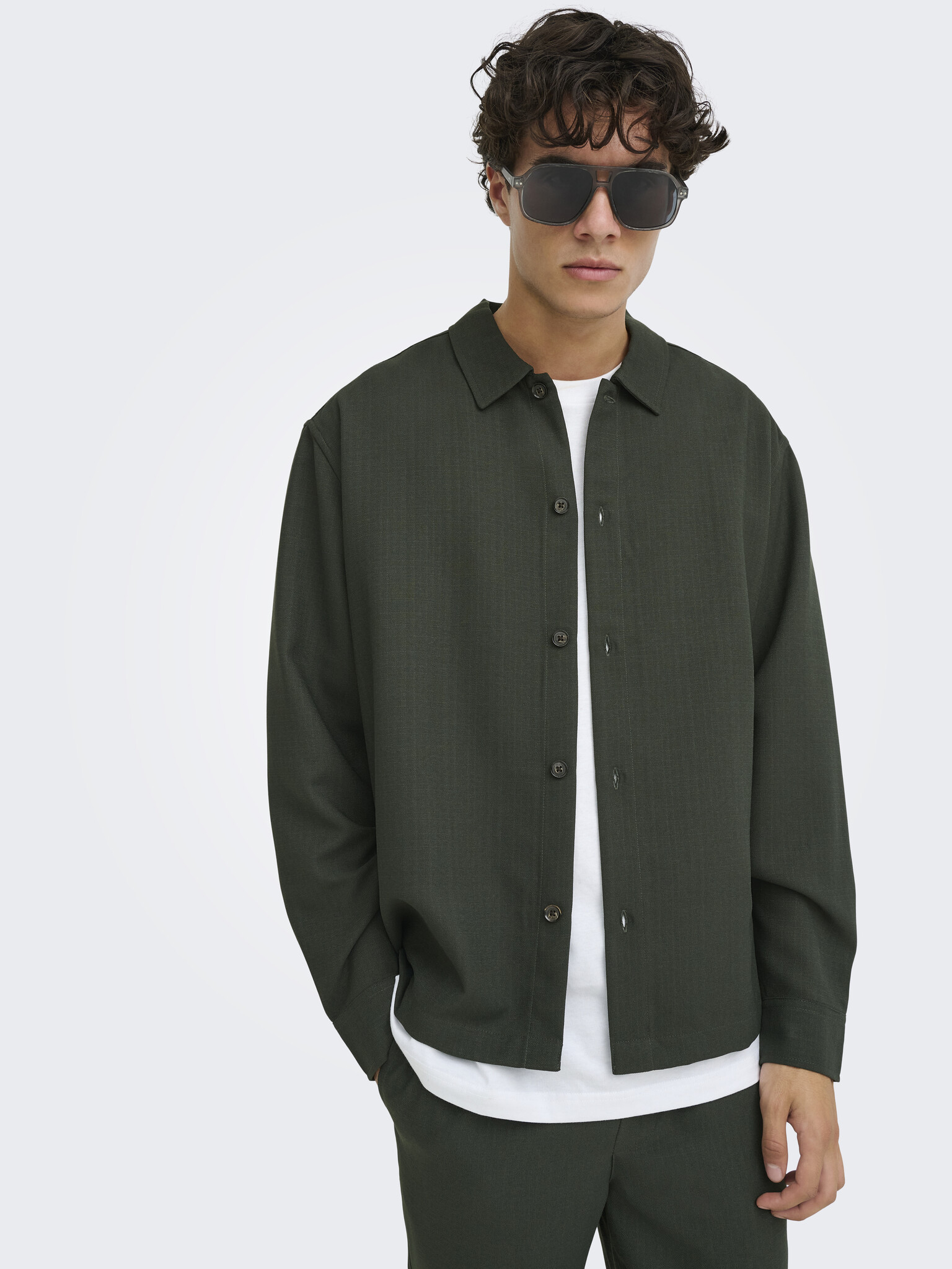 ONSHANSI ARIO LS SHIRT RLX (Forest Night)