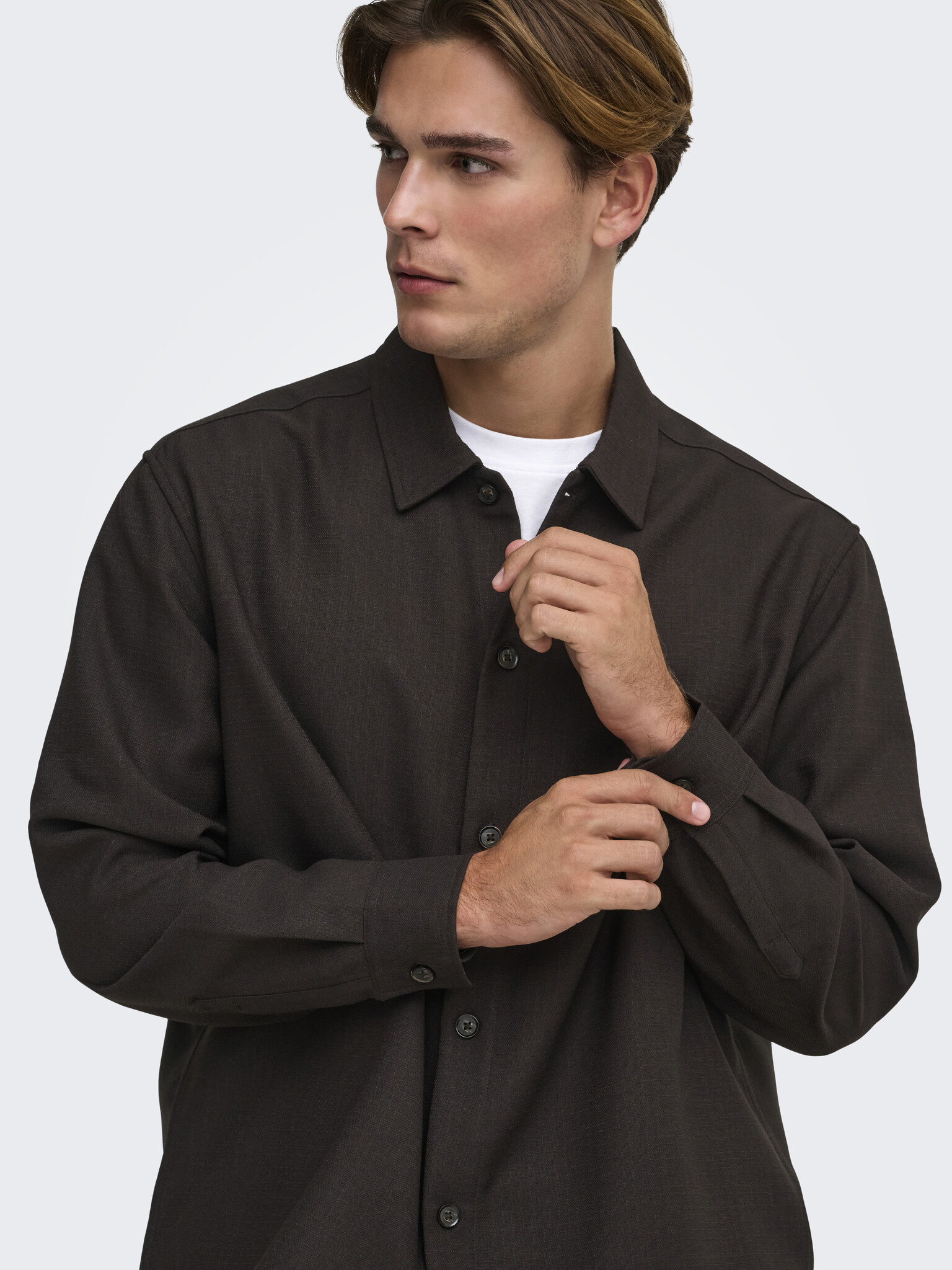 ONSHANSI ARIO LS SHIRT RLX (Coffee Bean)