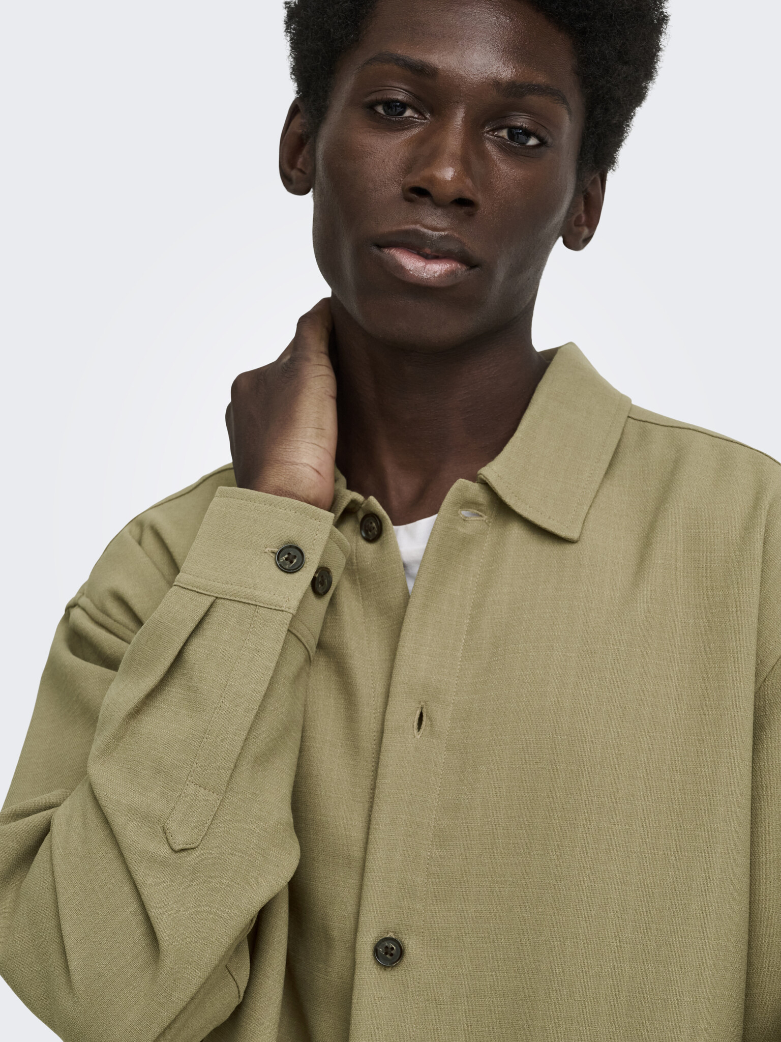 ONSHANSI ARIO LS SHIRT RLX (Petrified Oak)