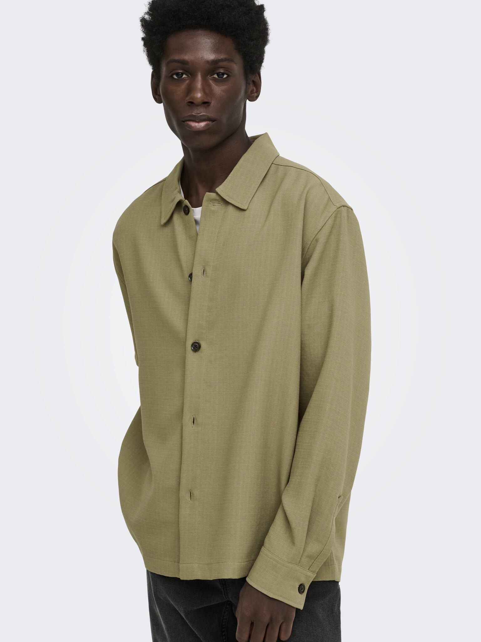 ONSHANSI ARIO LS SHIRT RLX (Petrified Oak)