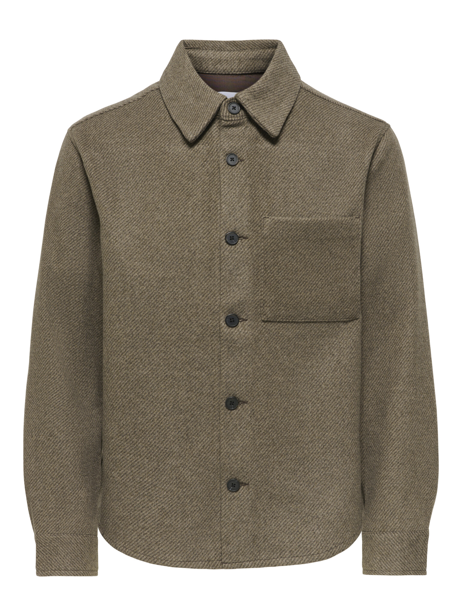 ONSMICAH TWILL OVERSHIRT FRML (chocolate brown melange)