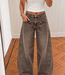 ZARA Baggy Jeans (Washed Brown)