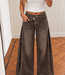 LOLITA Split Wide Leg (Washed Brown)