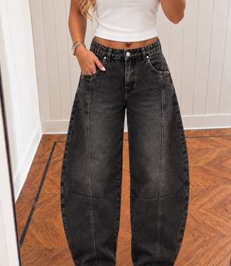KIRA Baggy Ballon Fit (Black Washed)