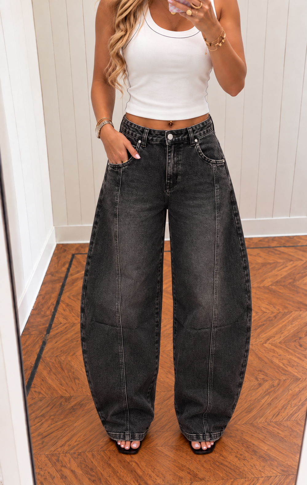 KIRA Baggy Ballon Fit (Black Washed)
