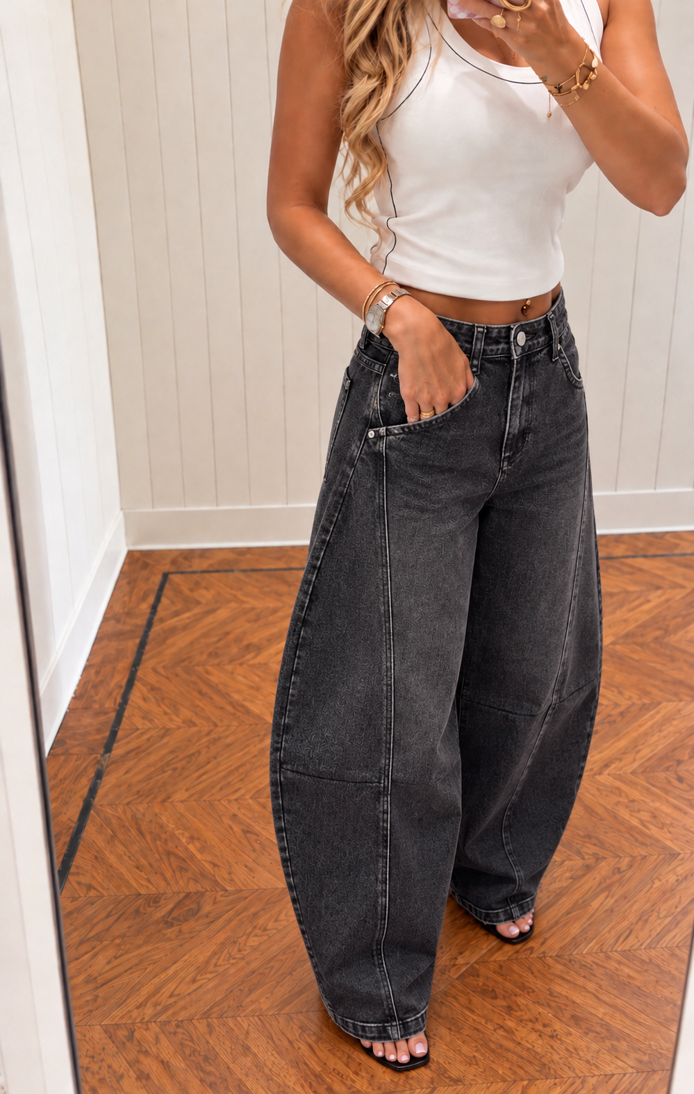 KIRA Baggy Ballon Fit (Black Washed)