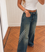 KIKI Stripes Ballon Fit (Blue Denim Washed)