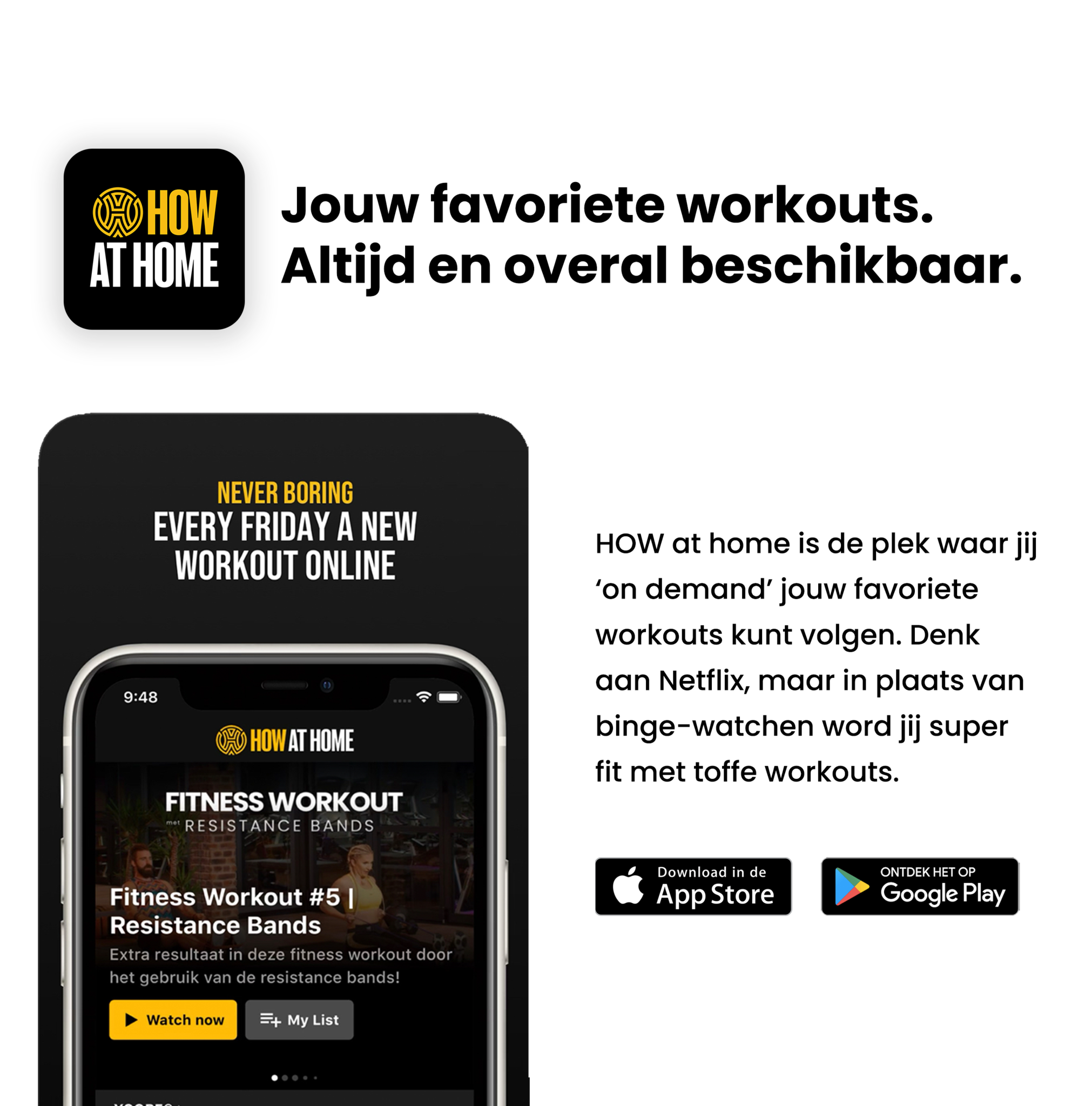 House of Workouts HOW at home Abonnement | 6 maanden
