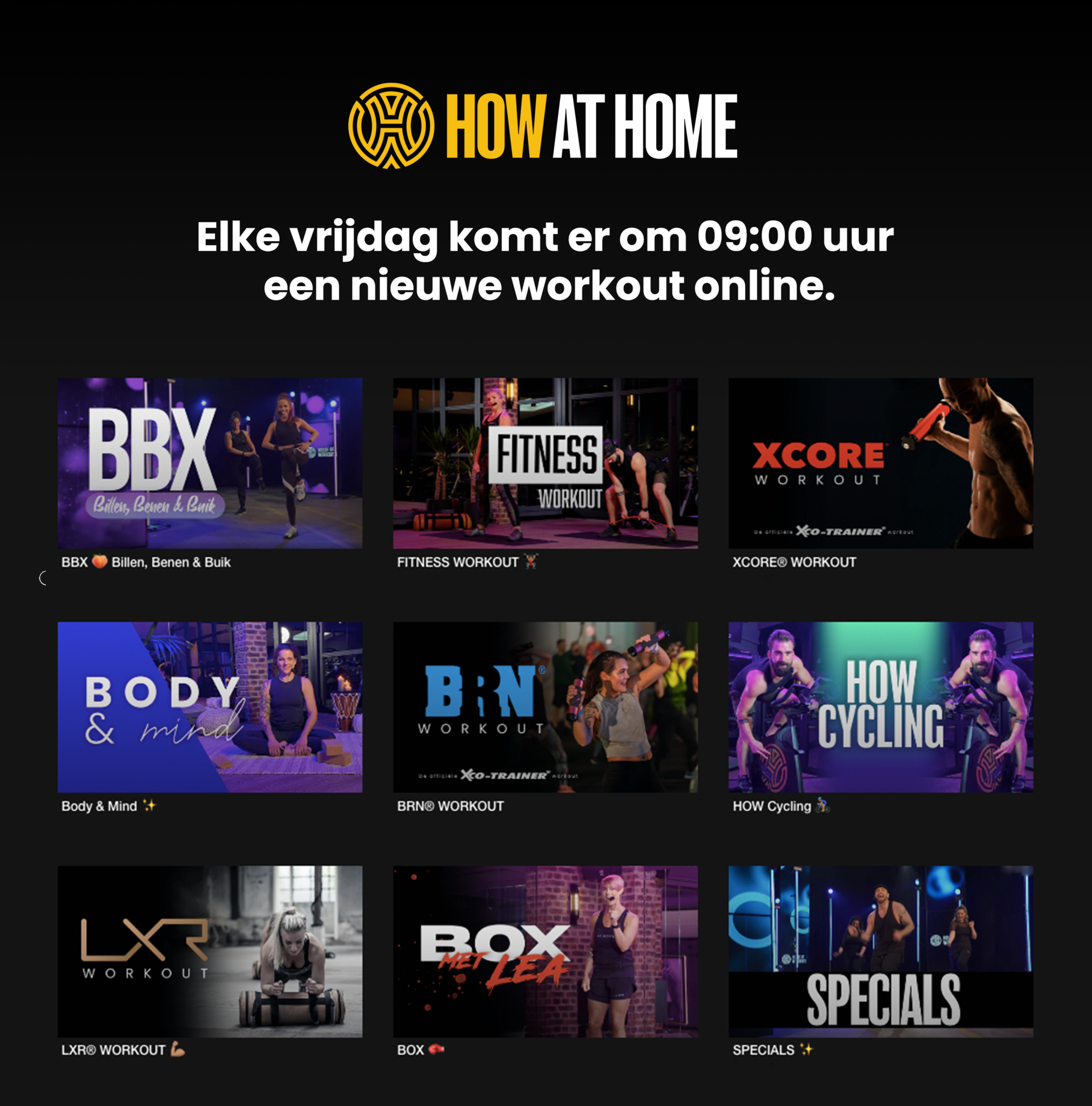 House of Workouts HOW at home Abonnement | 3 maanden