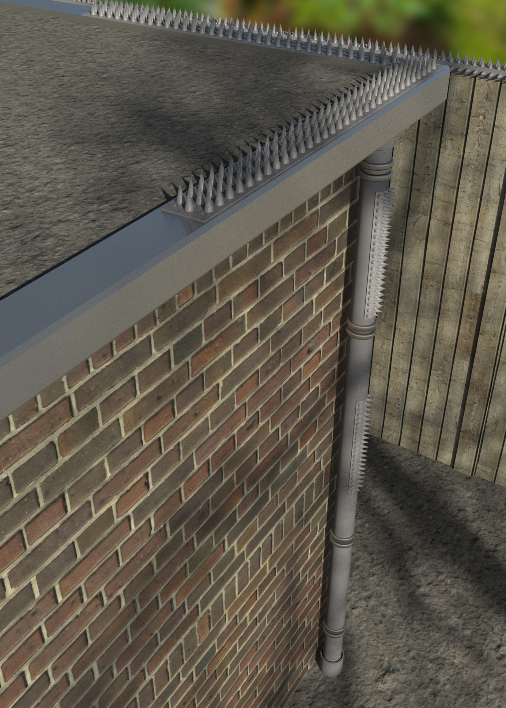 SecuMax anti-klimstrip (500 x 45 mm, grijs, 8 stuks)