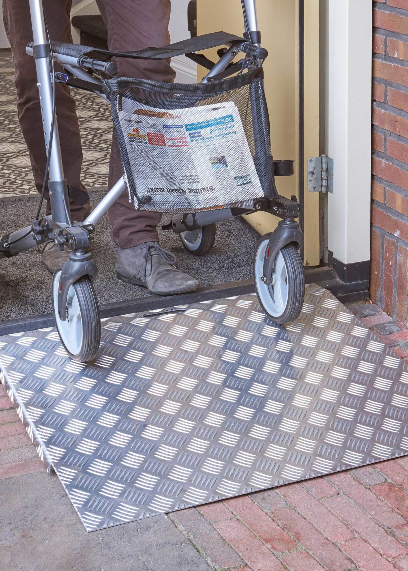 SecuCare drempelhulp type 3 (595x780mm, hoogte toepasbaar 50-150mm, aluminium)