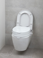 SecuCare toiletverhoger met klep (wit, H100mm)