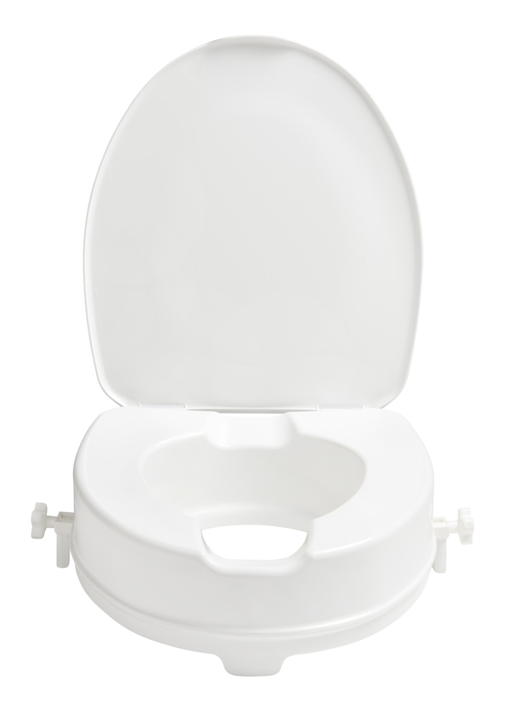 SecuCare toiletverhoger met klep (wit, H100mm)