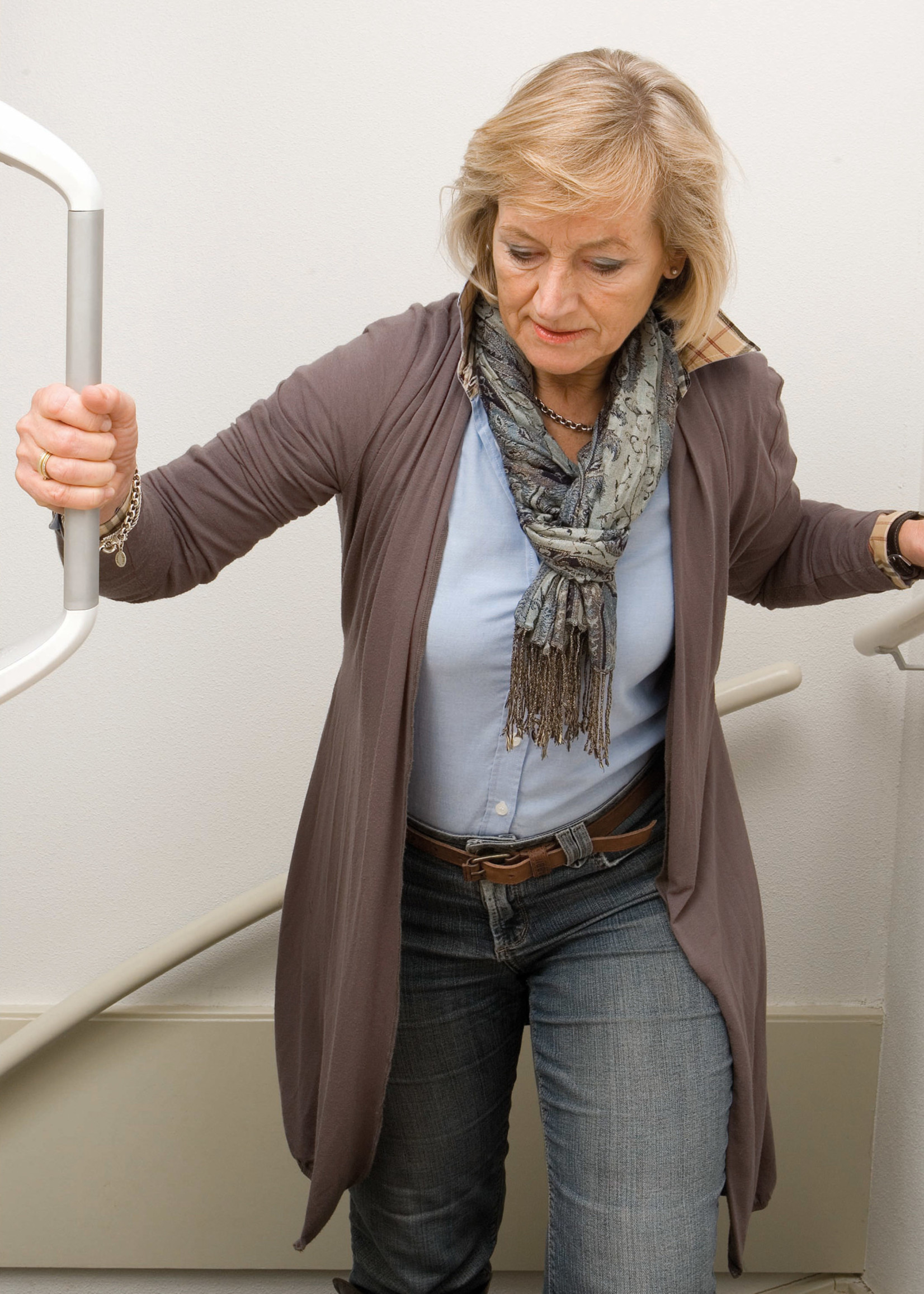 SecuCare wandbeugel (L500mm, wit mat, greep blank geanodiseerd)