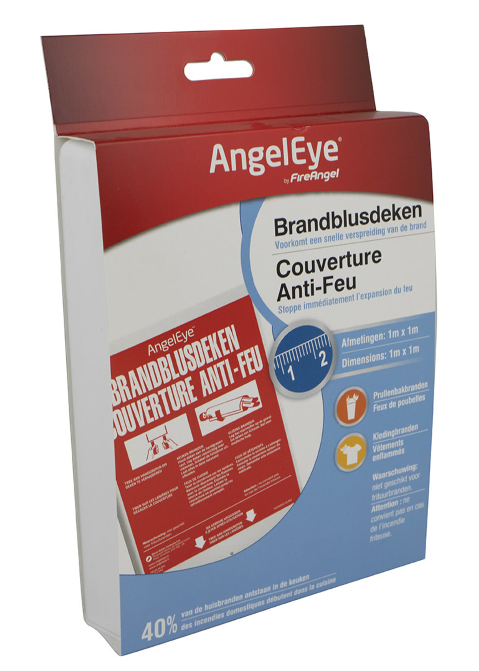 Quality Creations International AngelEye brandblusdeken 1m x 1m FB100-AE-BNLR