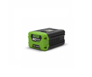 Greenworks Batterij 60 V G60B4 (krachtige oplaadbare Li-Ion accu 60 V 4 Ah geschikt voor alle gereedschappen uit de Greenworks 60 V-serie