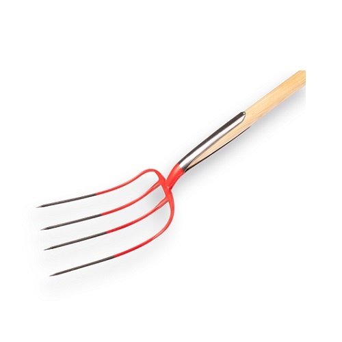 OFFNER Mestvork 4-tands rood met dubbele veer en steel OFFNER OFFNER Mestvork 4-tands rood met dubbele veer en steel