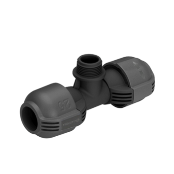 Gardena T-stuk 25 mm x 3/4" buitendraad Gardena T-stuk 25 mm x 3/4" buitendraad