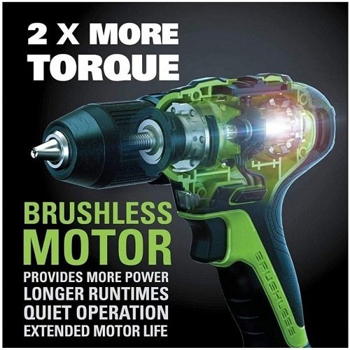 Greenworks GD24DD60 Accu schroef-klopboormachine Greenworks Greenworks GD24DD60 Accu schroef-klopboormachine