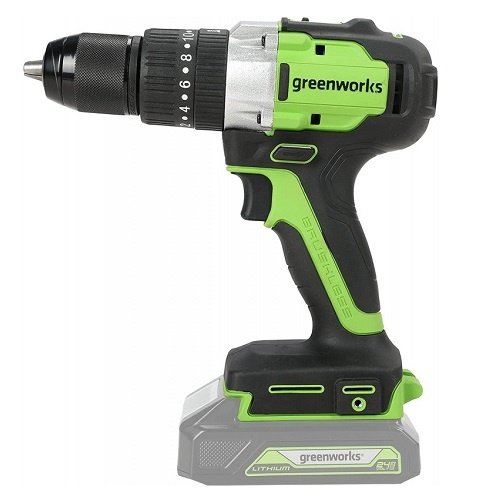 Greenworks GD24DD60K2 Accu schroef-klopboormachine Greenworks Greenworks GD24DD60K2 Accu schroef-klopboormachine