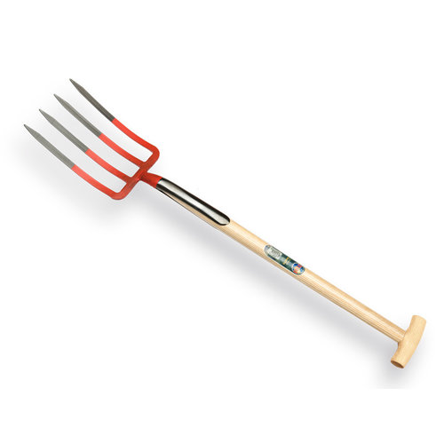OFFNER Spitvork 4-tands rood met steel OFFNER OFFNER Spitvork 4-tands rood met steel