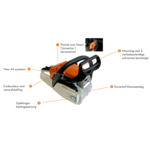 STIHL MS 162 benzine kettingzaag starters set basic STIHL STIHL MS 162 benzine kettingzaag starters set basic