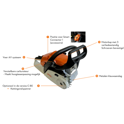 STIHL MS 182 C-BE benzine kettingzaag starters set basic STIHL STIHL MS 182 C-BE benzine kettingzaag starters set basic