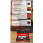 FUTECH Spinner rotatielaser Quattro MM Case set - Groen FUTECH FUTECH Spinner rotatielaser Quattro MM Case set - Groen