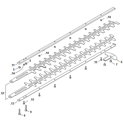 STIHL HSE 71 heggenschaarmessen set, 60 cm STIHL STIHL HSE 71 heggenschaarmessen set, 60 cm