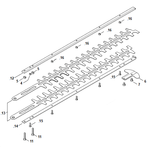 STIHL HSE 61 heggenschaarmessen set, 60 cm - Detuinmachineshop B.V.