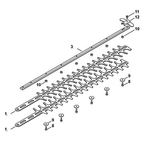 STIHL HSA 66 heggenschaarmessen set, 50 cm STIHL STIHL HSA 66 heggenschaarmessen set, 50 cm