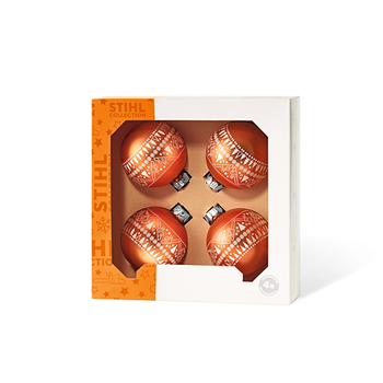 STIHL ICON Kerstballen set, 4 stuks