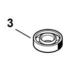STIHL Groefkogellager 6001 voor HS 56 C-E - 9503 003 0215 STIHL STIHL Groefkogellager 6001 voor HS 56 C-E - 9503 003 0215