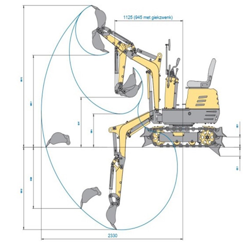 Lumag MB600 Mini benzine graafmachine Lumag Lumag MB600 Mini benzine graafmachine