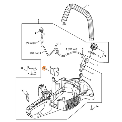 STIHL Deksel voor HS 56 C-E - 4242 792 2701 STIHL STIHL Deksel voor HS 56 C-E - 4242 792 2701