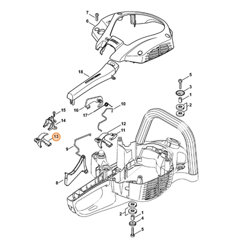 STIHL Schakelas voor HS 56 C-E - 4242 182 0900 STIHL STIHL Schakelas voor HS 56 C-E - 4242 182 0900