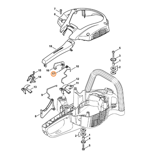 STIHL Knieveer voor HS 56 C-E - 0000 998 1008 STIHL STIHL Knieveer voor HS 56 C-E - 0000 998 1008