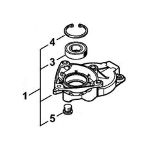 STIHL Aandrijfhuis voor HS 56 C-E - 4242 640 0504 STIHL STIHL Aandrijfhuis voor HS 56 C-E - 4242 640 0504