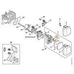 STIHL STIHL Chokeklep voor HS 45 - 4140 141 3801