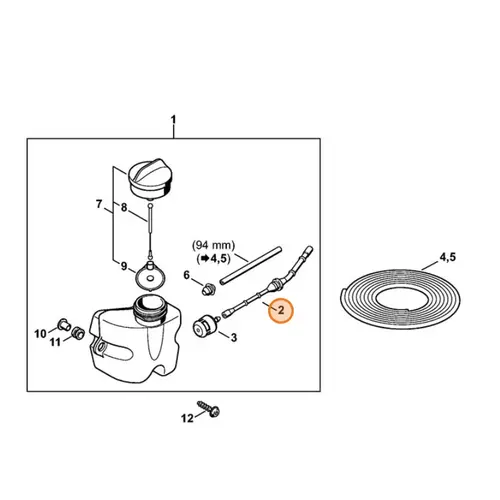 STIHL Slang voor HS 45 - 4228 358 0800 STIHL STIHL Slang voor HS 45 - 4228 358 0800