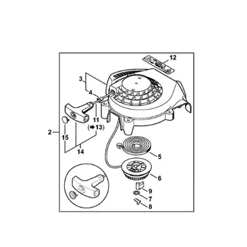 STIHL Ventilatorhuis met startmechanisme voor HS 45 - 4228 080 2101 STIHL Ventilatorhuis met startmechanisme voor HS 45 - 4228 080 2101
